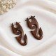 Hot Sale Beautiful Unique Wood Earrings Handmade